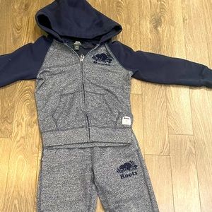 Roots sweatsuit - Kids Blue salt pepper